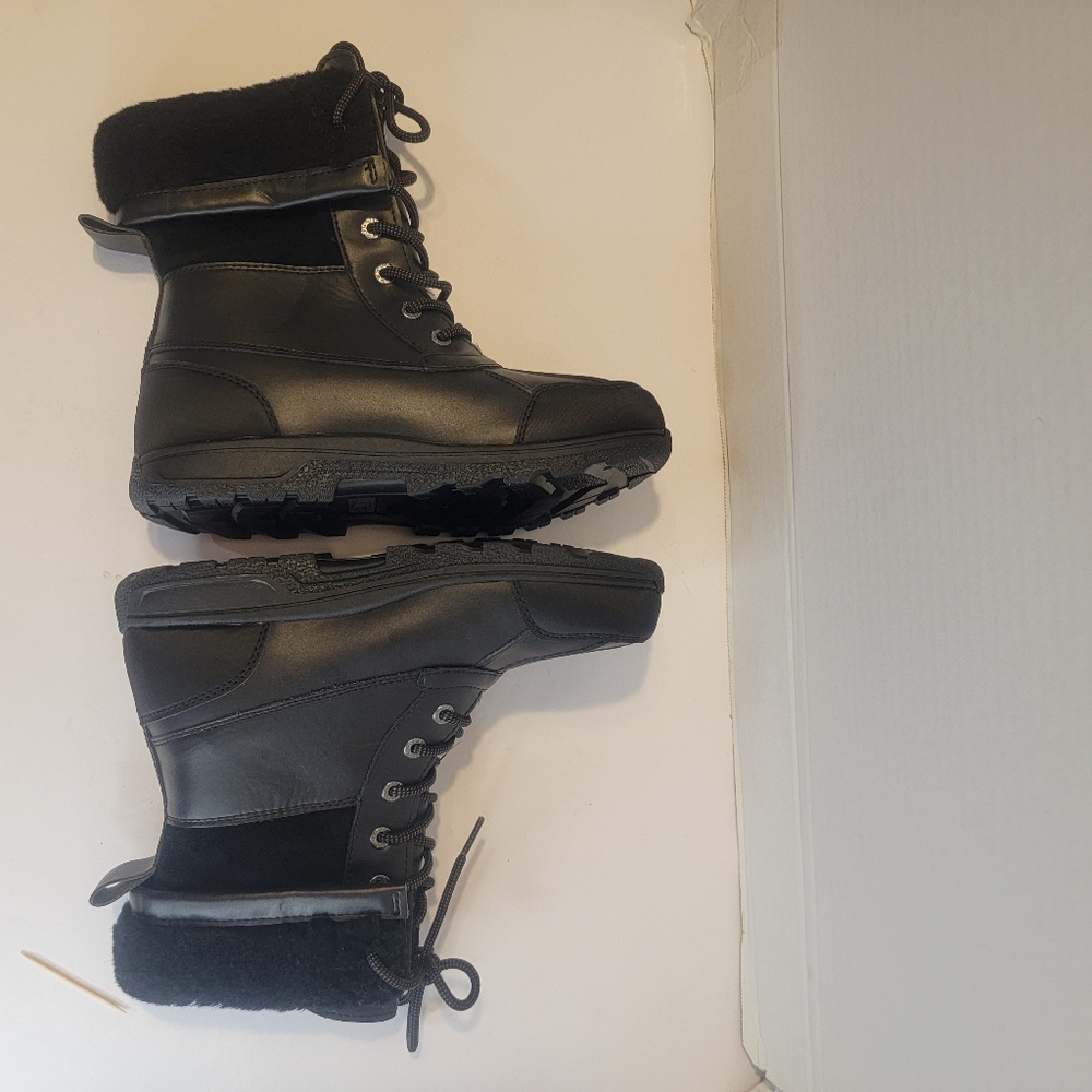 KIDS UGG BUTTE II CWR BLACK SUEDE WATERPROOF DUCK BOOT SZ6 - Picture 5 of 13